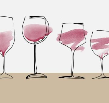Scegliere il bicchiere di vino